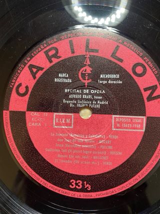 Vinilo Alfredo Kraus