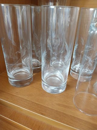 Vasos cristal tallado