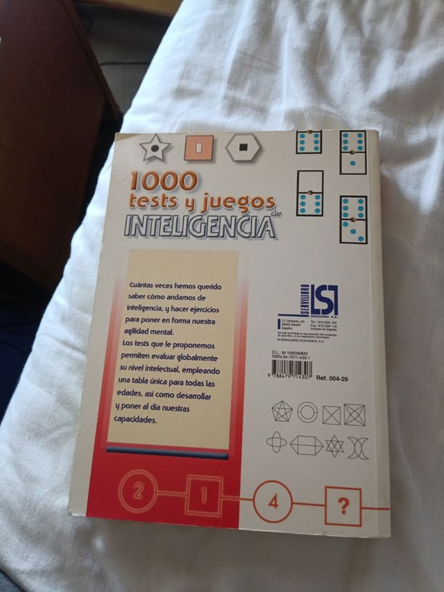 Libro 1000 tests y juegos d inteligencia