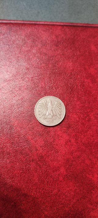 moneda Alemania 5 marcos 1975