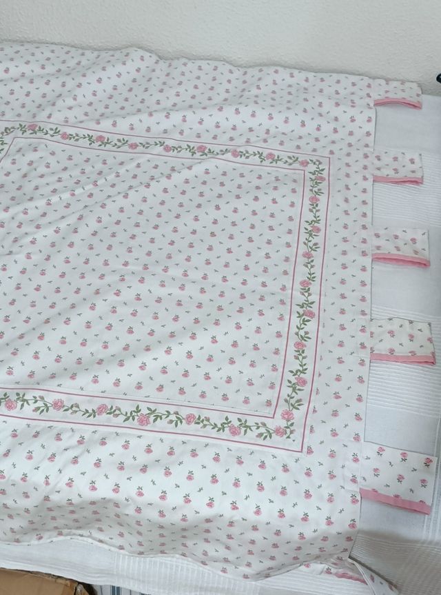 Cabecero de cama individual de tela