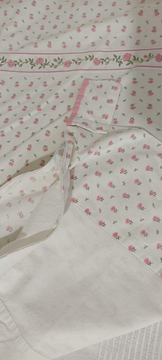 Cabecero de cama individual de tela