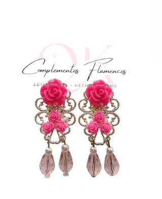 Pendientes de flamenca. Pendientes flame