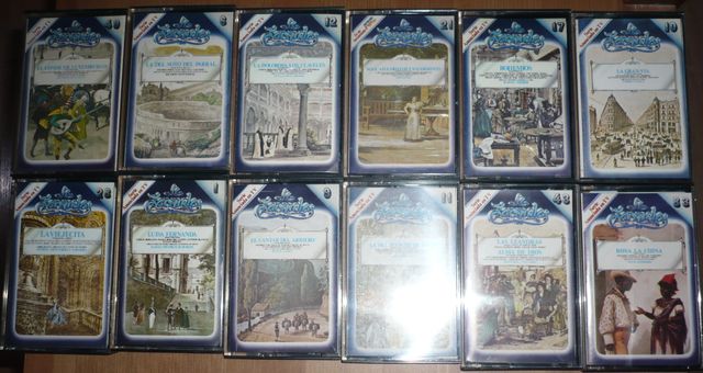 12 cintas cassettes de la colección "La Zarzuela"