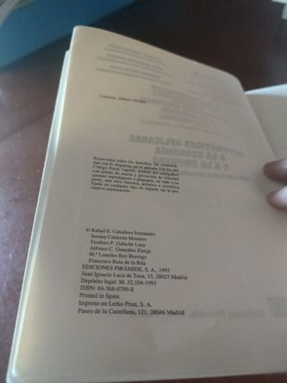 Matemáticas aplicadas a la economía y a