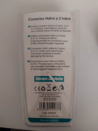 Adaptador HDMI a 2HDMI