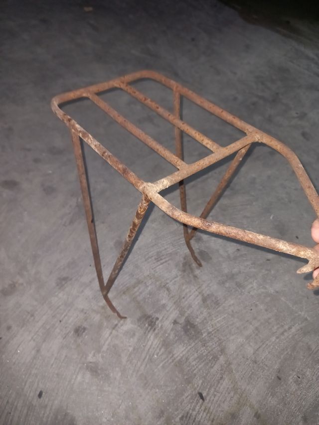 Portamaletas bicicleta antigua