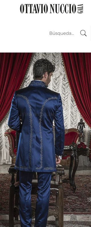  Traje de Novio Azul Ottavio Nuccio Gala