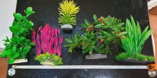 Plantas artificiales acuario