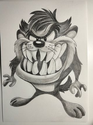 Dibujo el demonio de tasmania. Looney Tunes