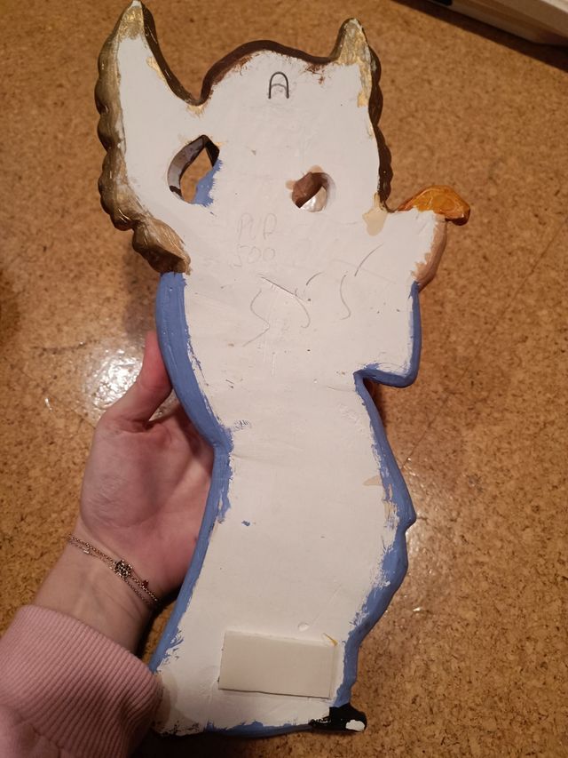Figura decorativa de pared ángel