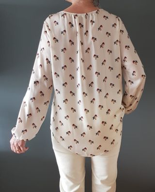 blusa dibujo de patos de Zara