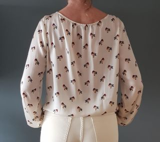 blusa dibujo de patos de Zara