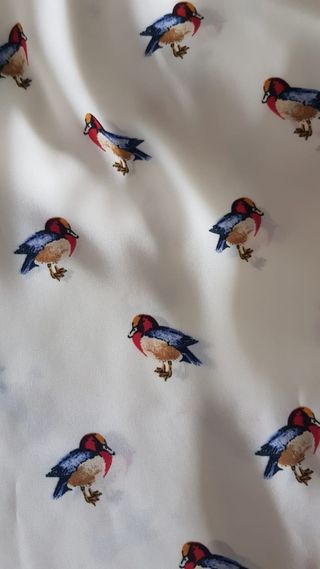 blusa dibujo de patos de Zara