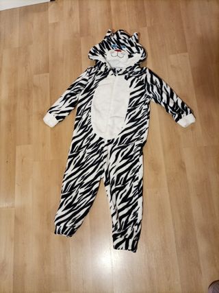 Pijama/disfraz/mono para 6 años cebra