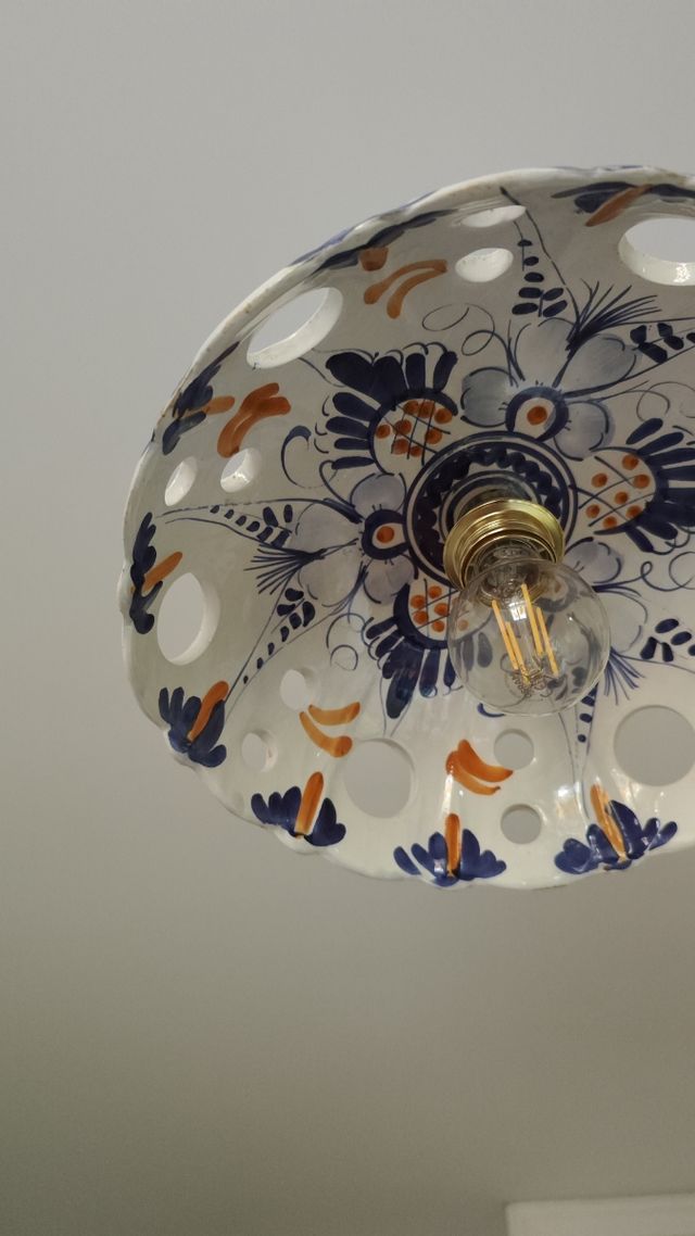 Lampara ceramica de techo comedor cocina