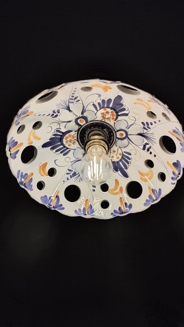 Lampara ceramica de techo comedor cocina