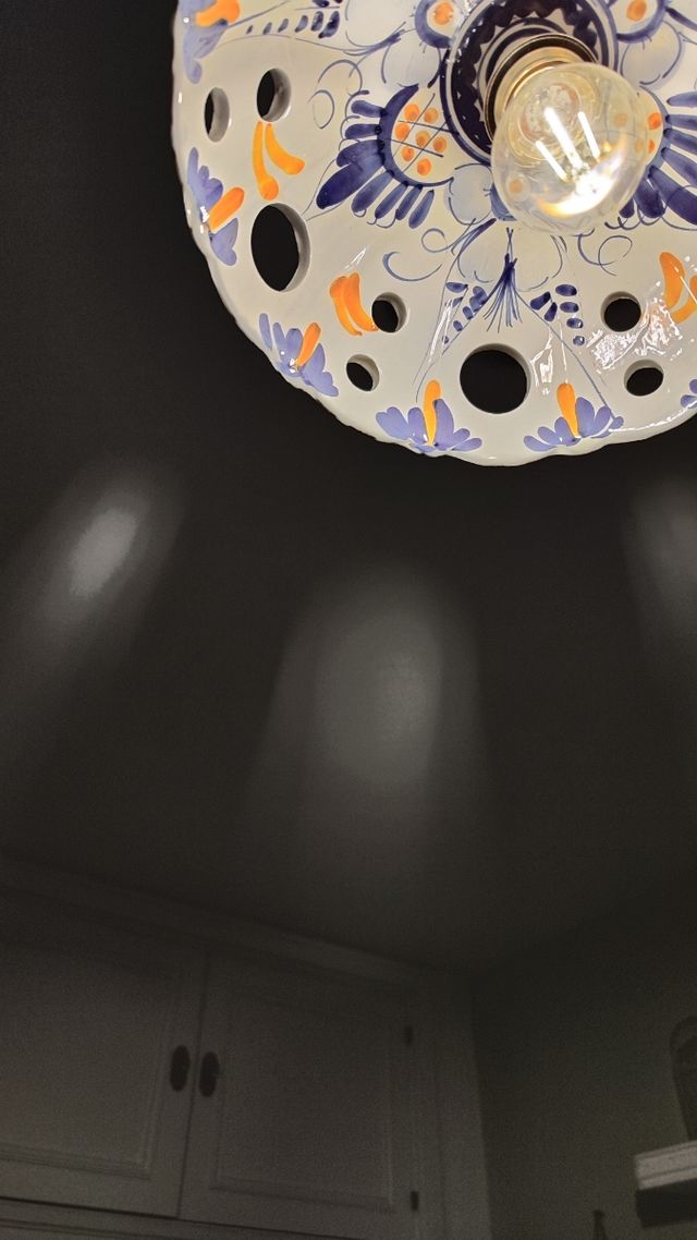 Lampara ceramica de techo comedor cocina