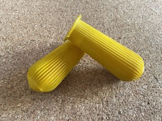 Puños amarillos bicicleta clasica