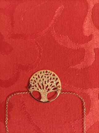 Pulsera de plata de ley el árbol de la vida