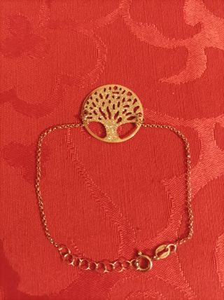 Pulsera de plata de ley el árbol de la vida