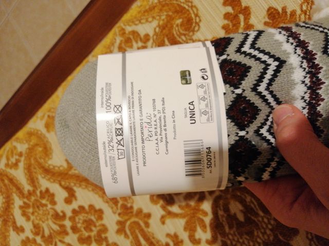 Calzino Donna. Taglia Unica. Nuovo. Perida