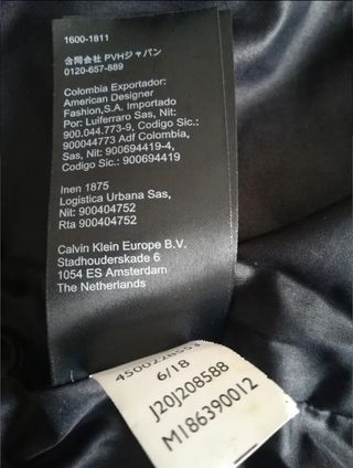 Chaqueta CALVIN KLEIN Nueva