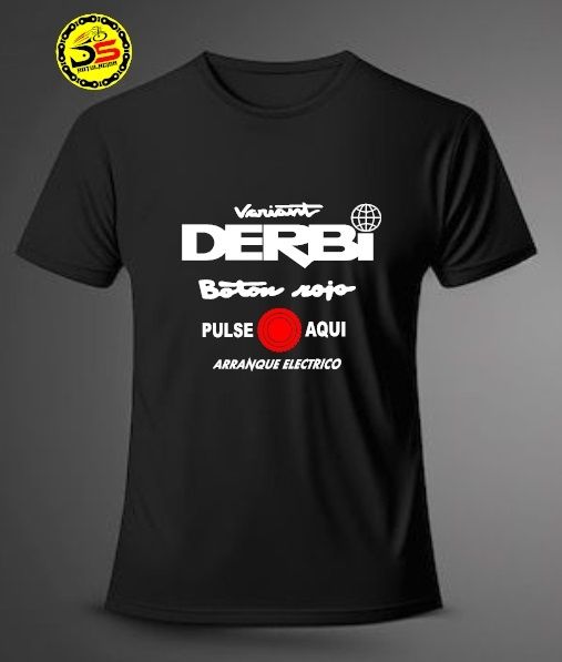 Camiseta derbi variant botón rojo