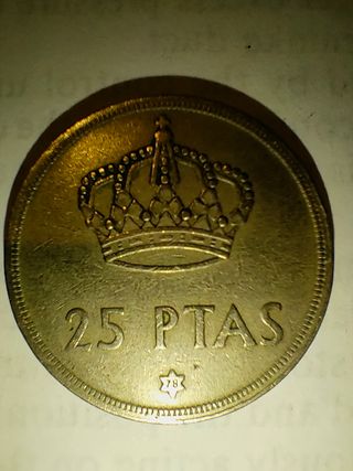 Lote monedas 25 pesetas escucho ofertas