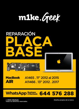 Reparación placa base Macbook Air 