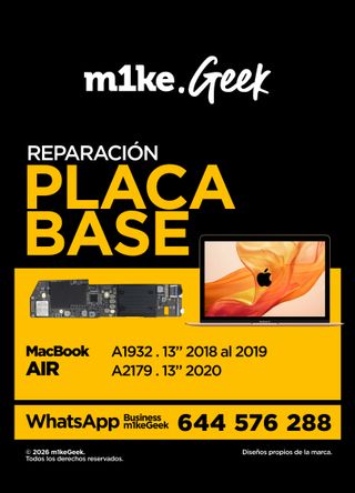 Reparación placa base Macbook Air 