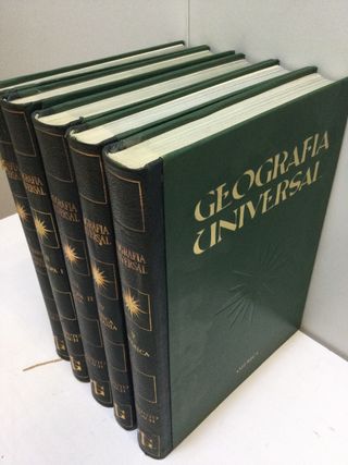 Colección geografía universal 5 tomos 