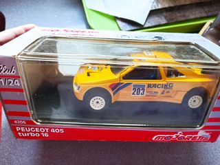 Coche antiguo majorette Peugeot 405 turbo 16