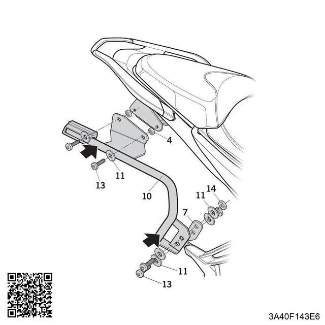 Maletas laterales + herraje 3p SC SH35 P 3A40