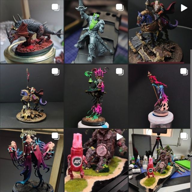 Pintado de miniaturas warhammer