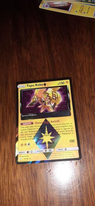 Tapu koko gioco di squadra carte pokemon 51
