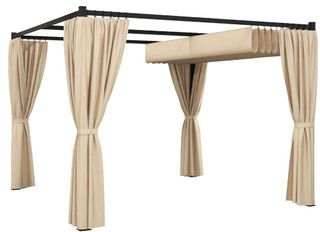 Pérgola con laterales beige NUEVA