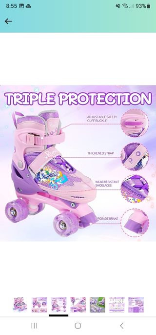 Patines niña 4 ruedas