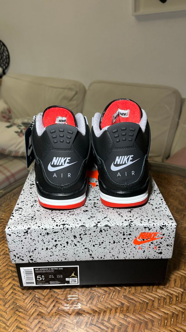 Jordan 4 bred reimagined gs 38