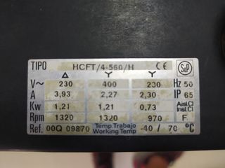 Extractor de aire Industrial