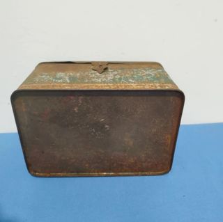 Antigua fiambrera alcancía joyero alemana s. XIX