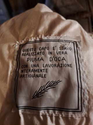 Vero piumino d'oca