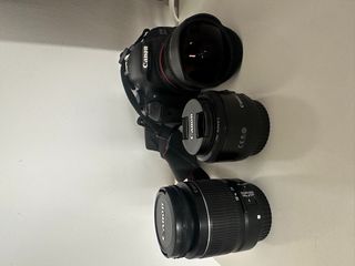 Cámara de video Canon 600D + objetivos