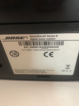 Bose Altavoz SoundDock III