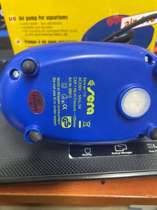 Bomba aire para acuarios