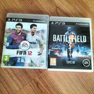 Battlefield 3 y FIFA 12 Play Station 3