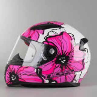 CASCO MOTO LS2 FF 353 RAPID POPPIES PINK