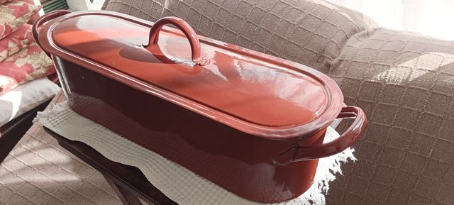 Olla antigua grande para pescado (de largo 47cm y