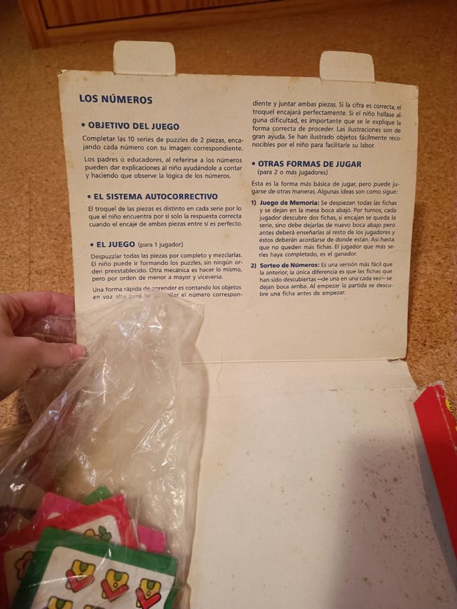 Los números. 10 puzzles de 2 piezas