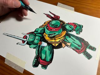 DIBUJO COMIC TORTUGAS NINJA TURTLES